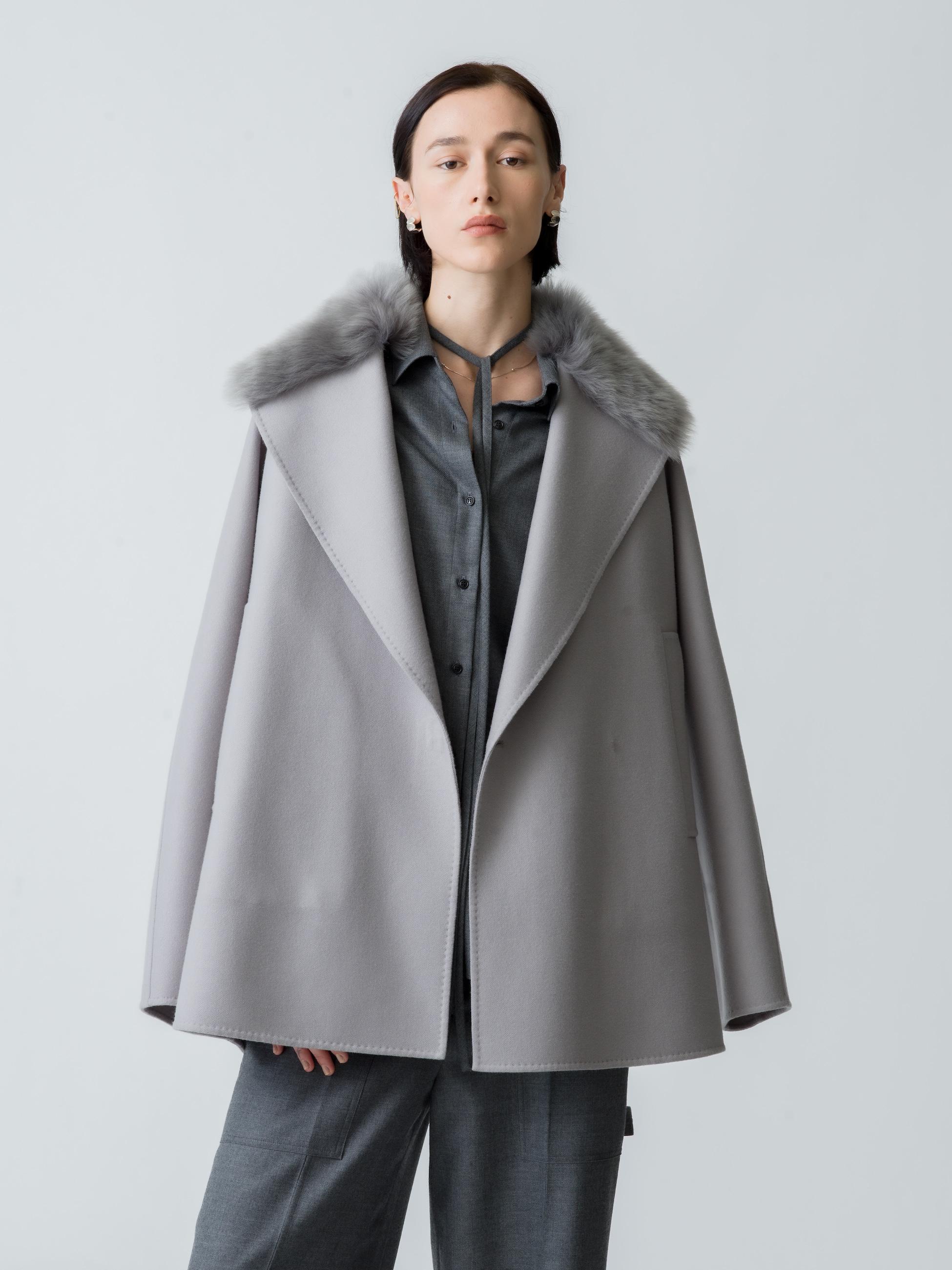 美品✨ebure エブール ボンディング フーデッドコート 黒 グレー　36 3090055097619402_01_4170w.jpeg